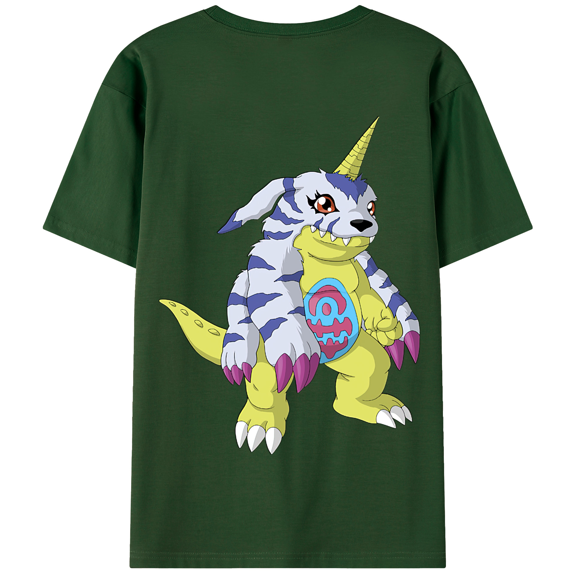 （画像用） Digimon デジタルモンスター/デジモン 綿100％半袖Tシャツ（背面プリント）